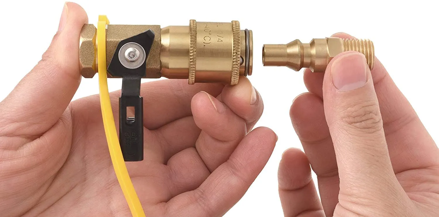 Grill quick connect adapter